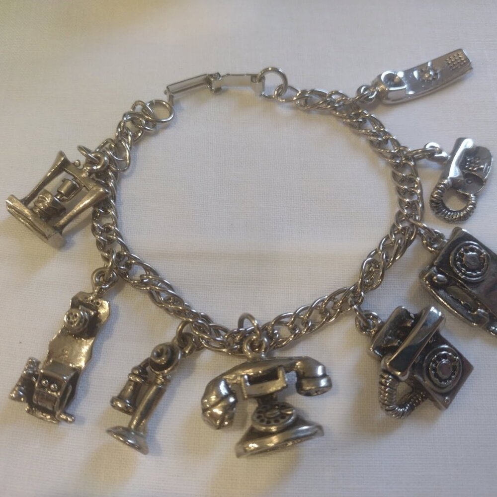 History of the Telephone Charm Bracelet - Picture 2 of 5